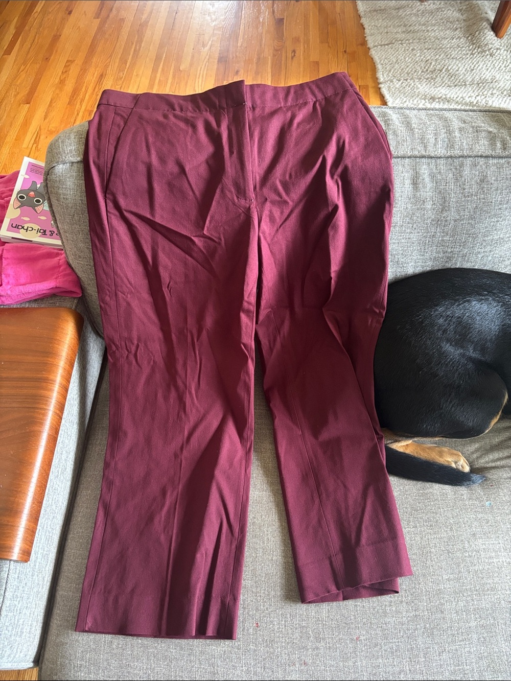 J. Crew Women's Ankle Pants in Burgundy